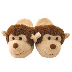 SL2204-Monkey Plush Animal Slippers